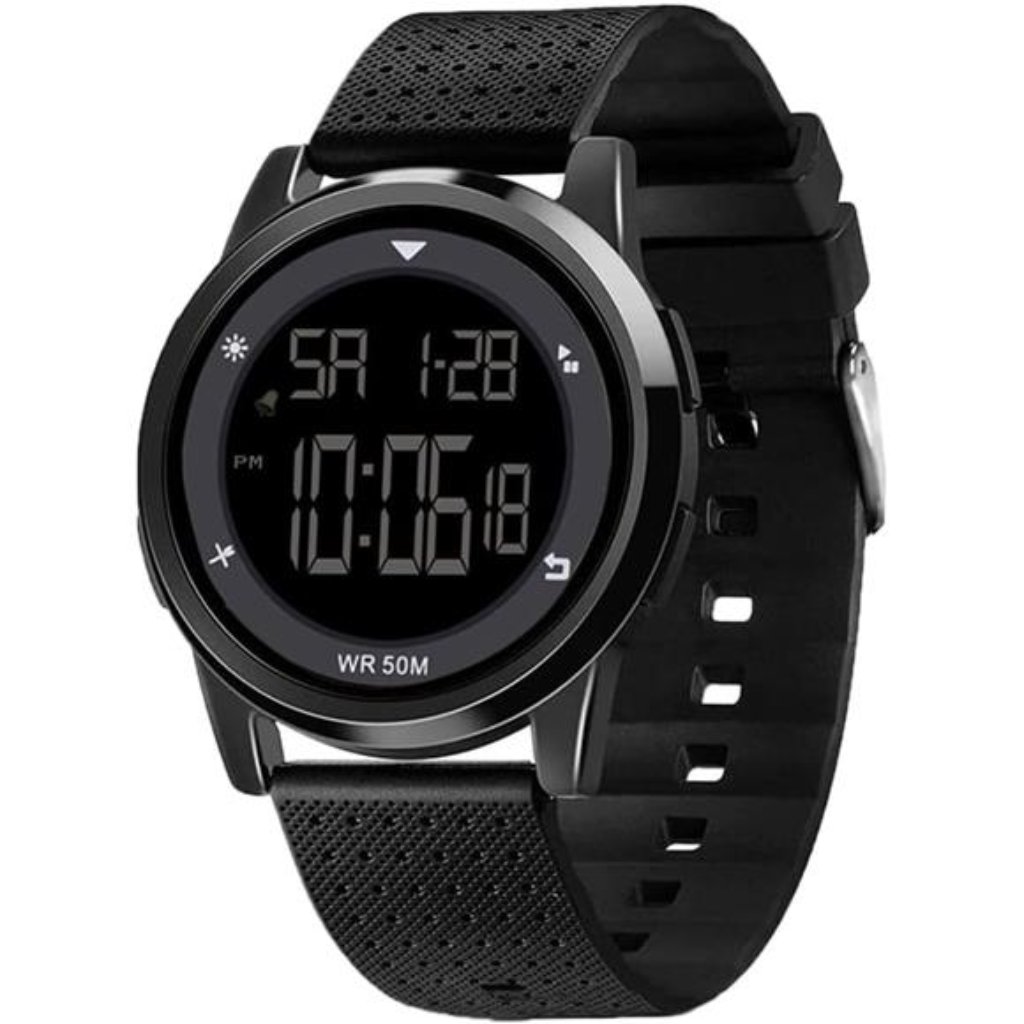 Mens Digital Sport Watch Waterproof With Stopwatch Alarm Led Back Light Black Mens Digital Sport Watch Waterproof With Stopwatch Alarm Led Back Light Black